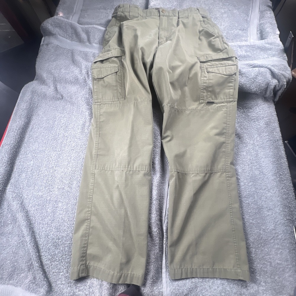 TRU-SPEC MENS TACTICAL SHOOTING CARGO RIPSTOP KHAKI Green SIZE 38x32